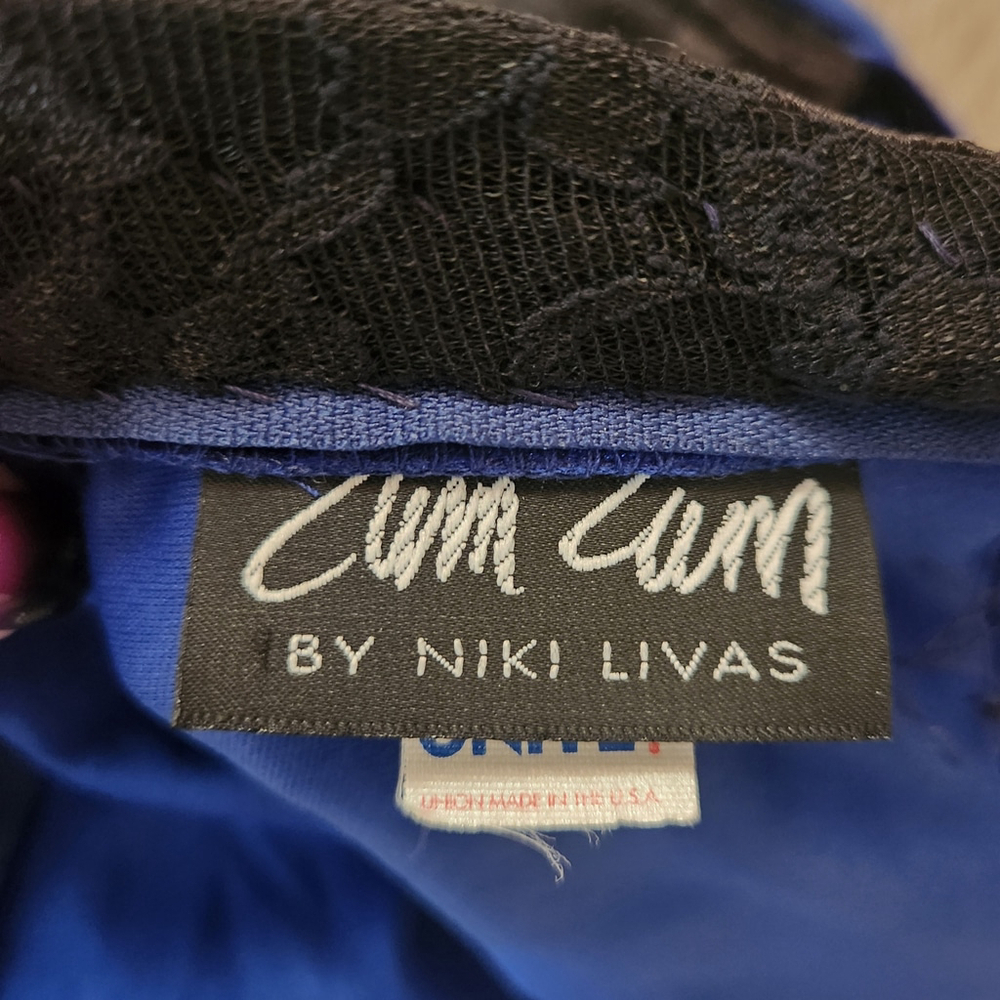 Zum Zum Niki Livas Blue Embellished Evening Gown Size 11-12 - Picture 8 of 10
